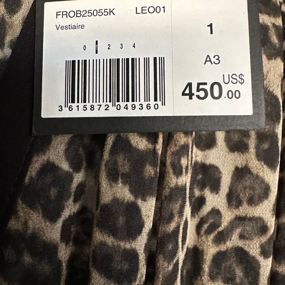 🐆🖤 NWT The Kooples Button-Down Leopard Print Maxi Dress | Fluid Viscose $450! - Picture 10 of 12
